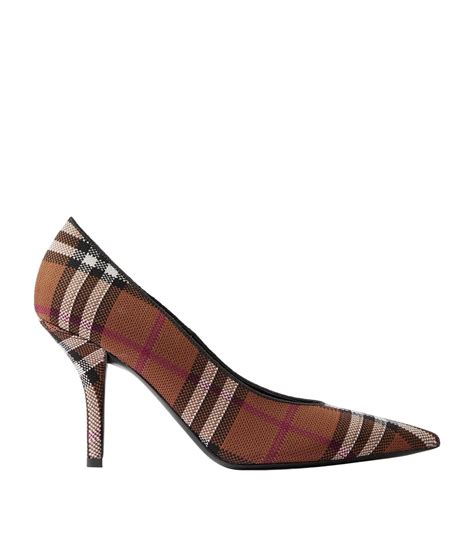 burberry pumps house check|burberry check high heels.